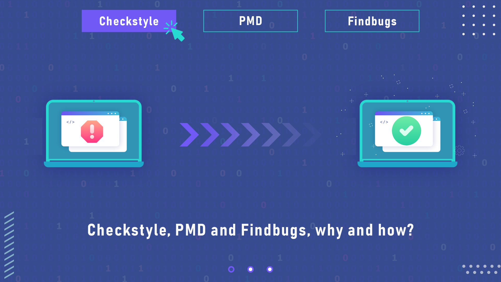 Checkstyle, PMD and Findbugs, why and how?